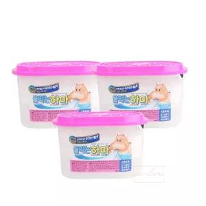 [모두모아]옷장제습제 물먹는 하마 3개입 습기제거제 옷장습기제거 옷장방충제 옷장탈취제 냄새먹는하마