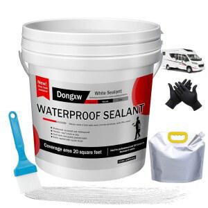동엑스더블유 셀프 레벨링 랩 실란트 화이트, 캠핑카 지붕 수리용 RV 루프 실란트, RV 콜크 - 누수 방지, 자외선 차단, 내후성 및 견고함