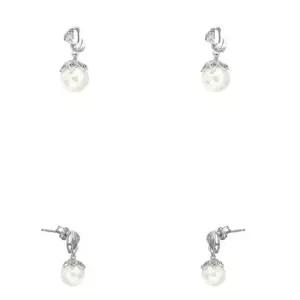 플라워 진주 S-1-E 귀걸이 실버이어링 은귀걸이 이어 은귀걸이 순은귀걸이 여자귀걸이