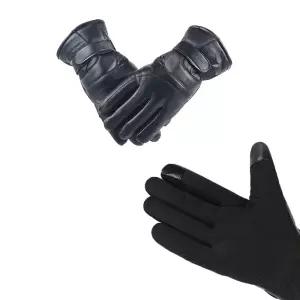 PU 가죽오토바이 털장갑 방한장갑 오토바이장갑 가죽오토바이장갑