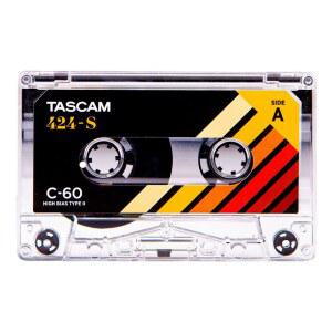 오디오 녹음 및 마스터링을 위한 TASCAM 424-S 고바이어스 코발트 타입 II C-60 빈 스튜디오 카세트 테이프