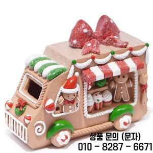 크리스마스 진저브레드 자동차 장식품 피규어 겨울 수제 폴리레진 선물