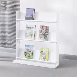 [모두쇼핑]RO-오픈 전면 책장 600 화이트 화이트책장 화이트책꽂이 책진열대 도서진열대 거실책꽂이