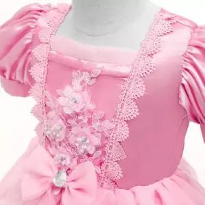 주니어 여아 핑크 플라워 원피스 오로라 공주드레스