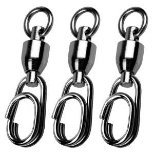 아티빈 고강도 스냅 회전 소금물 볼 베어링 낚시 담수 스테인리스 스틸 스플릿 링 블랙 니켈 30파운드-156파운드