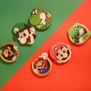 [모두쇼핑]슈퍼마리오 요시 스마트폰 거치대 스마트톡 6types 마리오스마트톡 루이지 캐릭터스마트톡