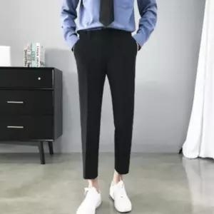 3컬러 정장 일자 남자 9부 팬츠 슬랙스 와이드 바지