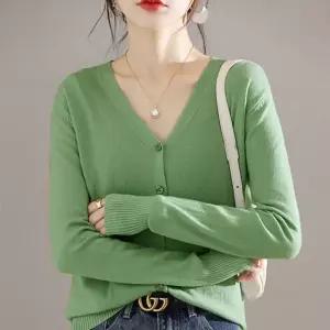 [제이커머스]모던 베이직 여성 데일리 6컬러 무지 브이넥 가디건 여성가디건 브이넥가디건 무지가디건