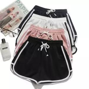 [제이커머스]돌핀팬츠 여성 반바지 밴딩팬츠 배색라인 4컬러 밴딩반바지 밴딩바지 여성반바지 여름반바지