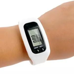 손목 만보기 화이트 전자시계 전자시계 화이트시계 만보 운동기구 건강 기