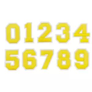 숫자패치 옷 가방 리폼 패치 와펜 붙이는 노랑 열접착패치 의류리폼 옷리폼 의류자수 와펜