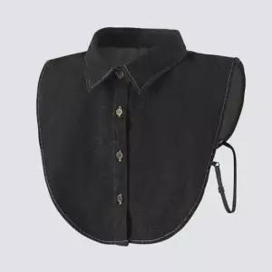 기본 데님 페이크카라 목만 이너셔츠 넥케이프 3컬러 넥케이프 이너카라 레이어드카라