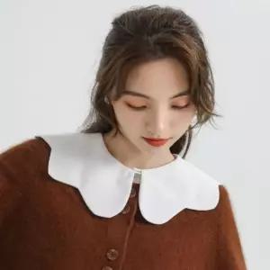 물결 레이어드 페이크 넥카라 이너셔츠 넥케이프 셔츠 넥케이프 이너카라 레이어드카라