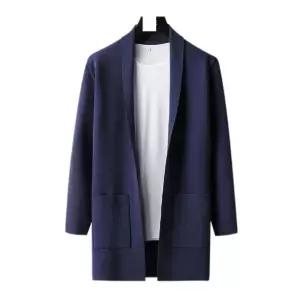 남성 아우터 자켓 간절기 남자가디건 니트 포켓 가을 숄카라