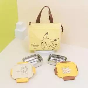 문구사무용품 포켓몬 카고스텐도시락 2단 캔버스 보온보냉가방 세트