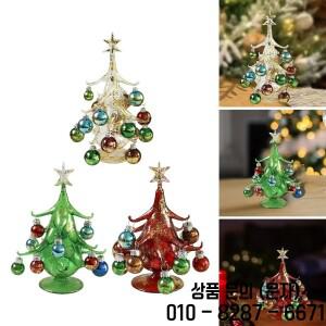 수공예 유리 크리스마스 인형 장식품 탁상 미니어처 데스크탑 데코 조각 기념품