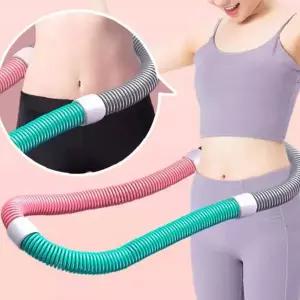 스프링 꽈배기 지압 훌라후프 휴대용 보관 간편 홈트레이닝  운동기구 복부