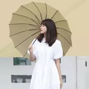 투톤 나무 우드 손잡이 자동 대형 16K 장우산 킹스맨우산 큰우산 장대우산 특이한우산