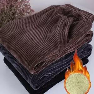 데일리 여성 벨벳 코듀로이 기모 허리 밴딩 팬츠 바지 xZM7+5jCT