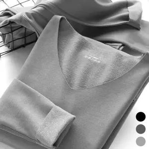 [이지커머스]남성 짱짱 밴딩 얇은 기모 안감 슬림 내복 상하의세트 히트텍 남자타이즈 내의 겨울내복