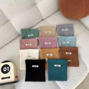 복조리 휴대용 귀여운 미니 코듀로이 파우치 수납파우치 수납가방 악세사리파우치