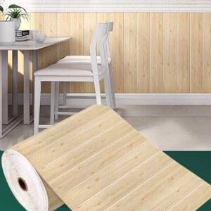 3D 나무 우드 벽지 벽스티커 목재 접착식 셀프 홈데코 패널 스티커 무늬