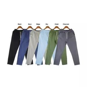 여자 고무줄 세미바지 마 9부 밴딩팬츠 스판 편한바지