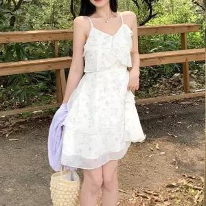 [퍼니메이커]플레어 여성 플라워 여성스러운 캉캉 미니 원피스 쉬폰원피스 여름원피스 여성원피스 패턴원피