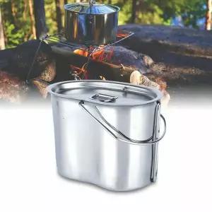 스텐 캠핑반합 야외 등산 낚시 군용감성 라면냄비