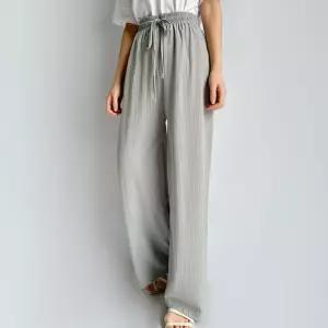 [퍼니메이커]와이드 슬랙스 버뮤다 골지 밴딩 팬츠 와이드팬츠 밴딩바지 골지바지 여름바지