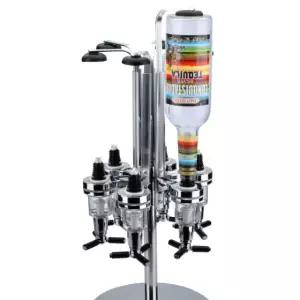 프리미엄 와인 디스펜서 주류 벽걸이형 업소용 양쪽 4헤드 회전 랙 디캔터