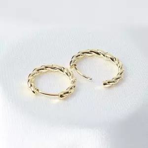실버 925 로프 꼬임 원터치 골드 링 귀걸이 이어링 귀걸이선물 악세사리귀걸이 패션귀걸이