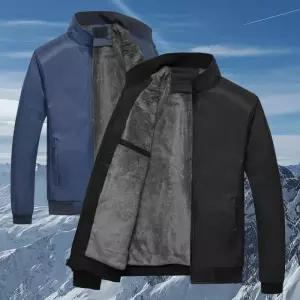 항공점퍼 자켓 정장 기모 점퍼 남자 겨울 보아털 작업복 블루종 사무실