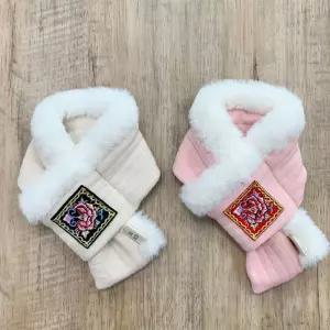 [퍼니메이커]강아지 한복 누빔 목도리 S 1P 애견 겨울 명절 머플러 강아지목도리 강아지머플러 강아지한복