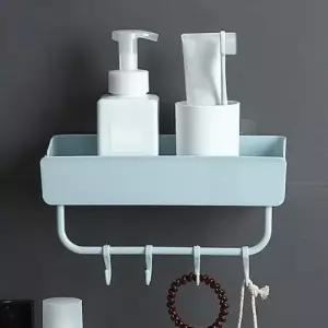 ( )부착식 수건걸이 욕실선반(스카이) 무타공 화장실선반