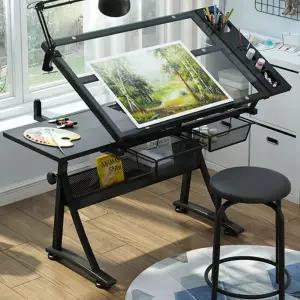 제도판 보드 작업대 드로잉 책상 도면 아트 테이블