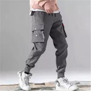 포켓 카고바지 남성 조거 2색 허리밴딩 캐주얼