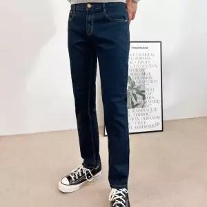 빈티 데미지 진 청바지 일자청바지 컷팅 기획진청남자청바지 면 남성 진청바지 JMM997
