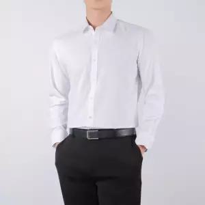 커프스셔츠 와이셔츠 남자 2컬러 링클프리 셔츠 흰색 루즈핏