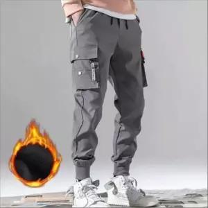 겨울 조거 캐주얼 남성 2색 카고바지 허리밴딩 기모