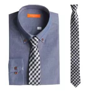 젠틀타이 화이트 깔끔 체크 자동넥타이 폭6cm) 타이 자동넥타이 수동넥타이 나비넥타이