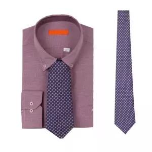 젠틀타이 퍼플 플라워 도트 수동넥타이 폭8.5cm) 타이 자동넥타이 수동넥타이 나비넥타이