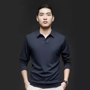 베이직 가을 카라티 남자 긴팔티셔츠 긴팔 오픈 정장티