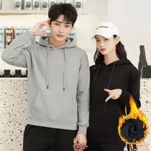 겨울 커플 무지 기모 긴팔티 후드티 레이어드 단체복