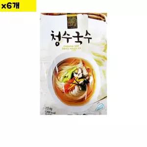 식자재 식재료 도매 소면국수 청수 2.5Kg x6개 국수 소면 소면국수 국수소면