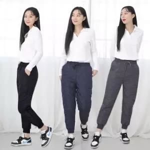 패딩 팬츠 남녀 방한 솜바지 고주파 방수 작업복 바지