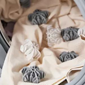 실리콘 눈꽃 먼지제거 세탁볼 먼지제거 화이트 먼지제거 세탁볼 건조기