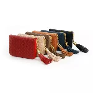 메쉬 지퍼 반지갑 FbE8+6ouW