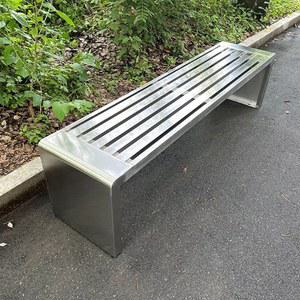 스테인레스 공원 의자 테라스 노란색 스텐 놀이터 공원의자 벤치