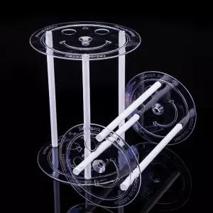 투명 케이크 지지대 디저트 아크릴 받침대 고정 스탠드